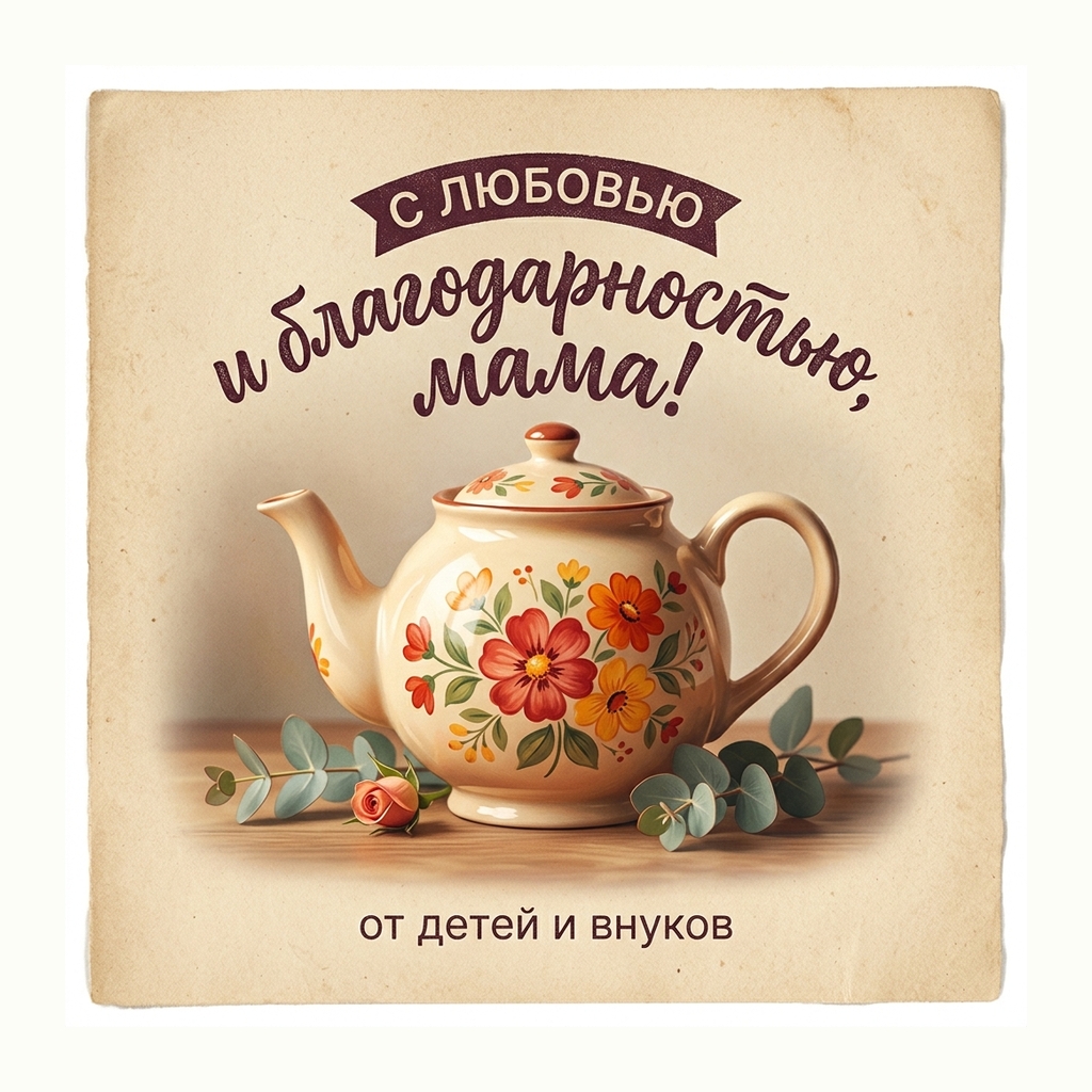 Открытки: День матери — Ретро