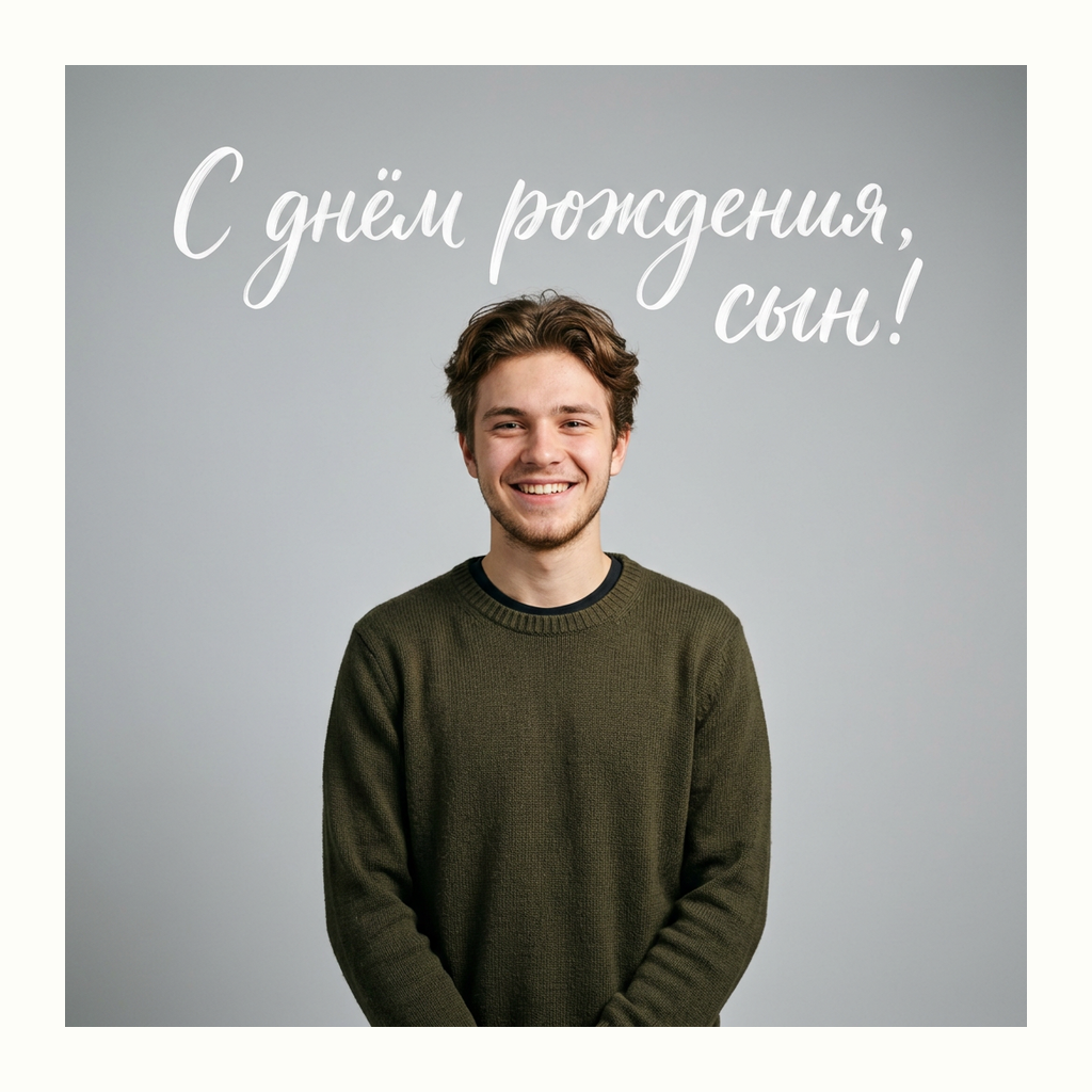 Открытки сыну — Фотореализм