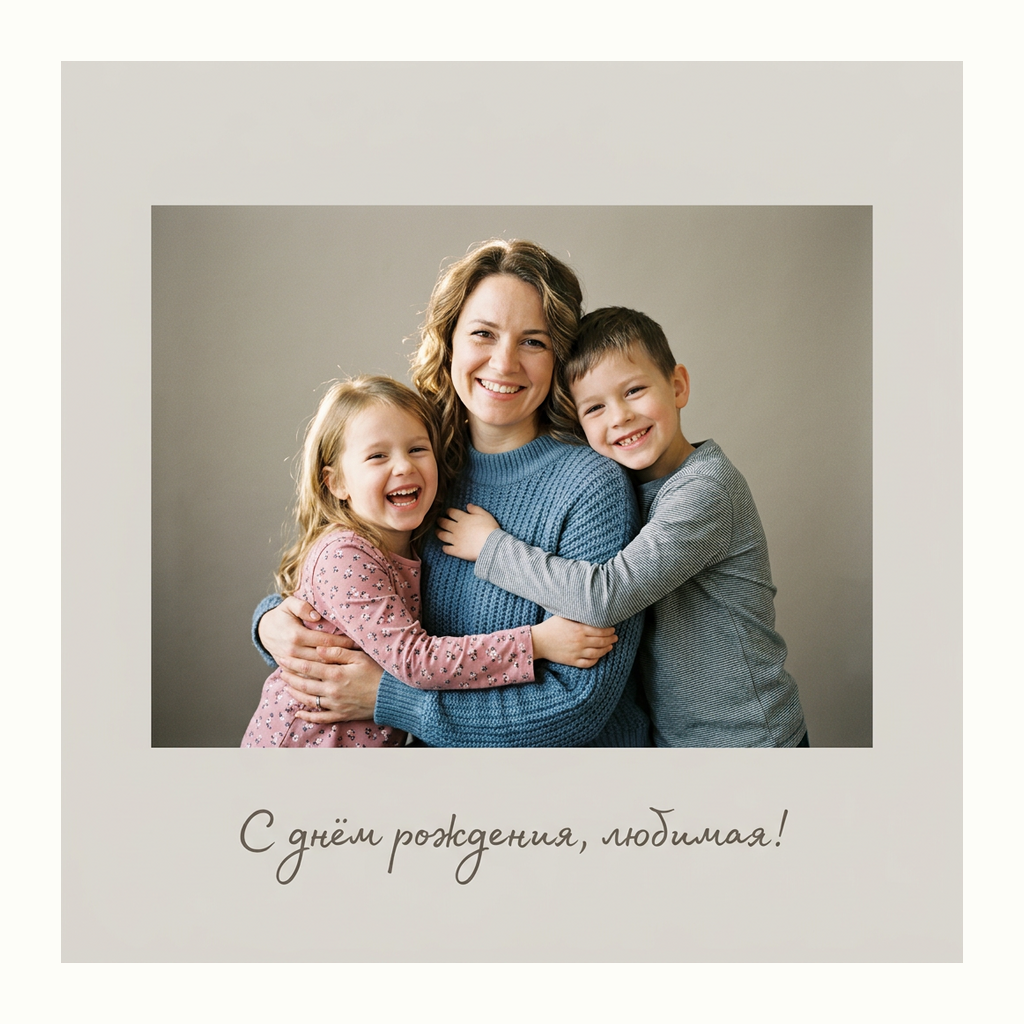 Открытки жене — Фотореализм
