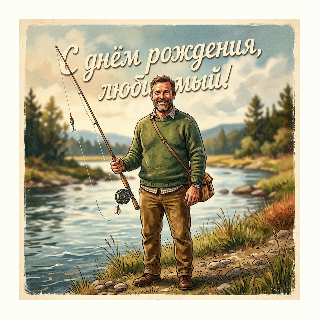 Открытки папе — Ретро