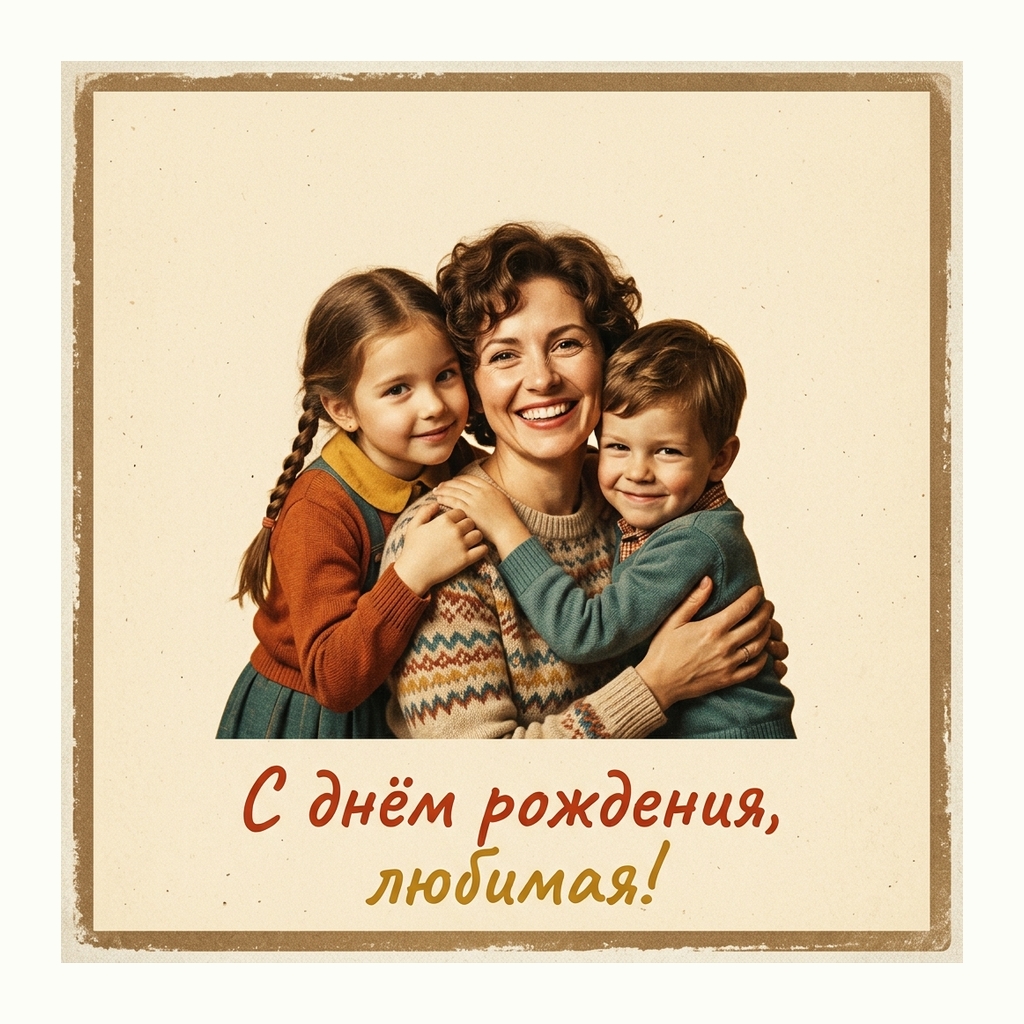 Открытки жене — Ретро