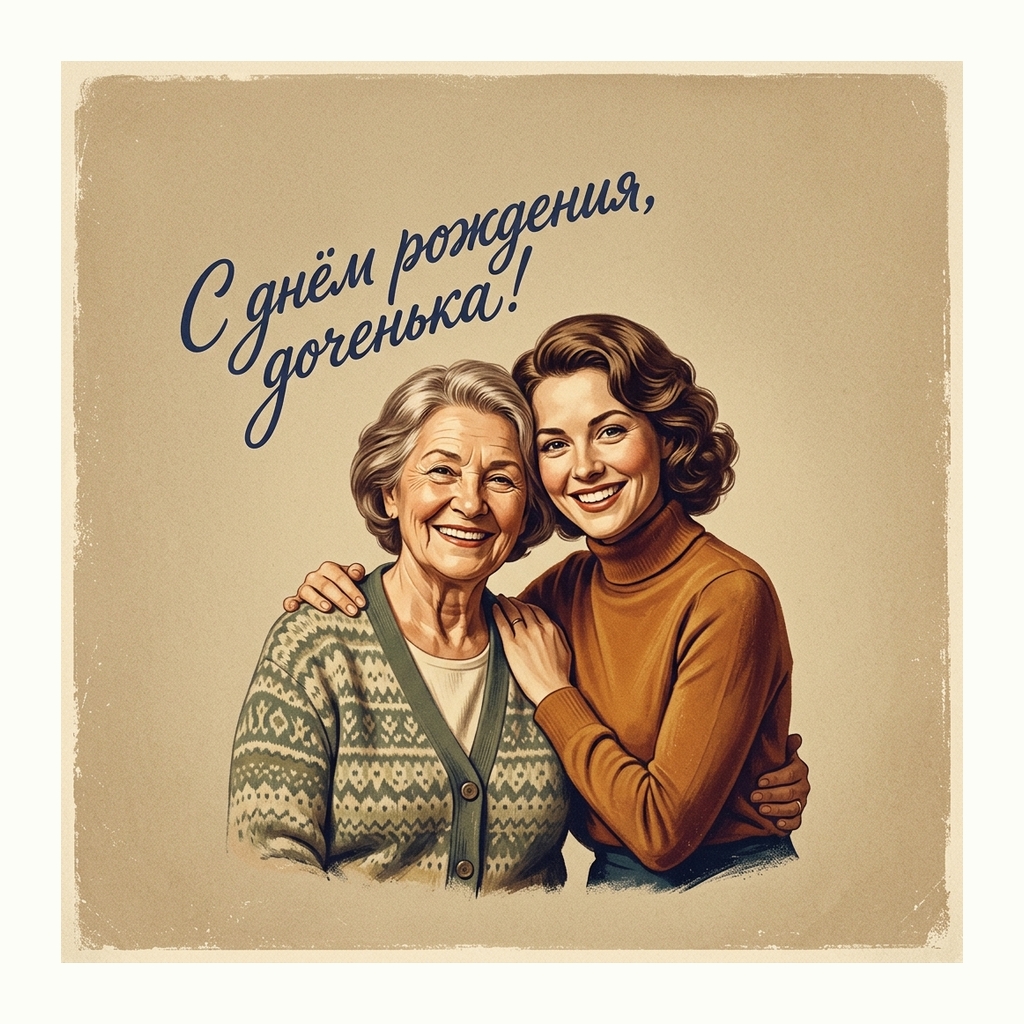 Открытки дочери — Ретро