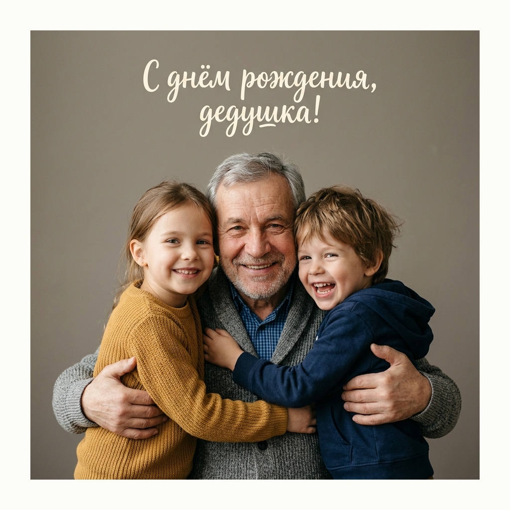 Открытки дедушке — Фотореализм