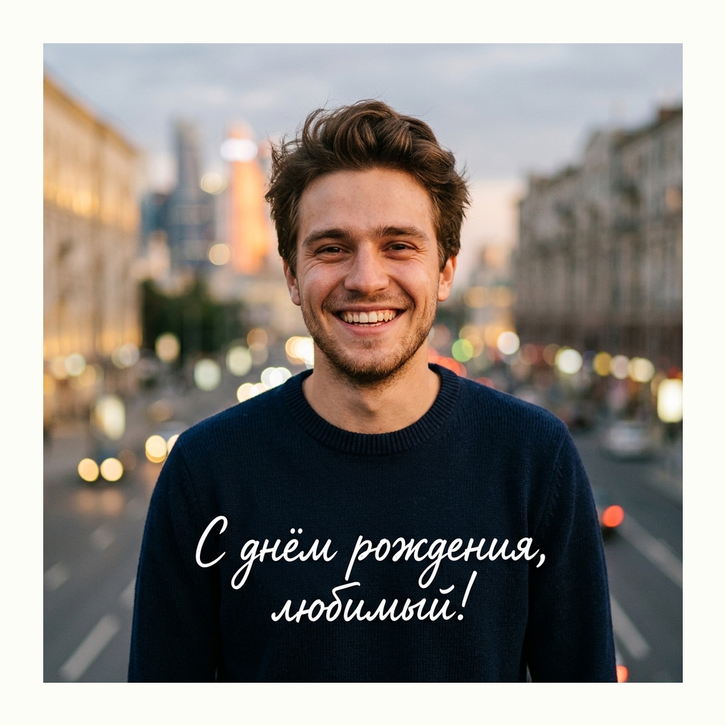 Открытки парню — Фотореализм