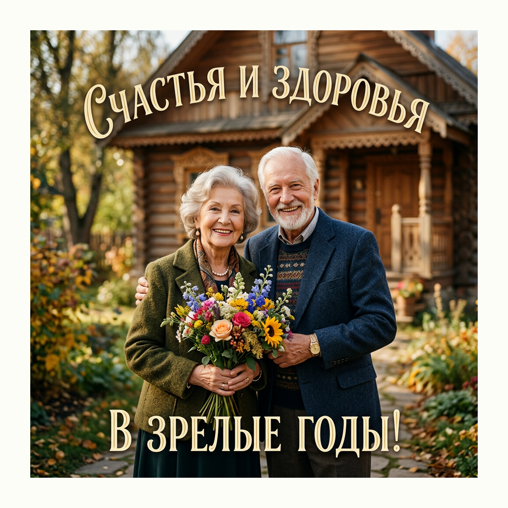 Открытки: Международный день пожилых людей — Глянцевый журнал