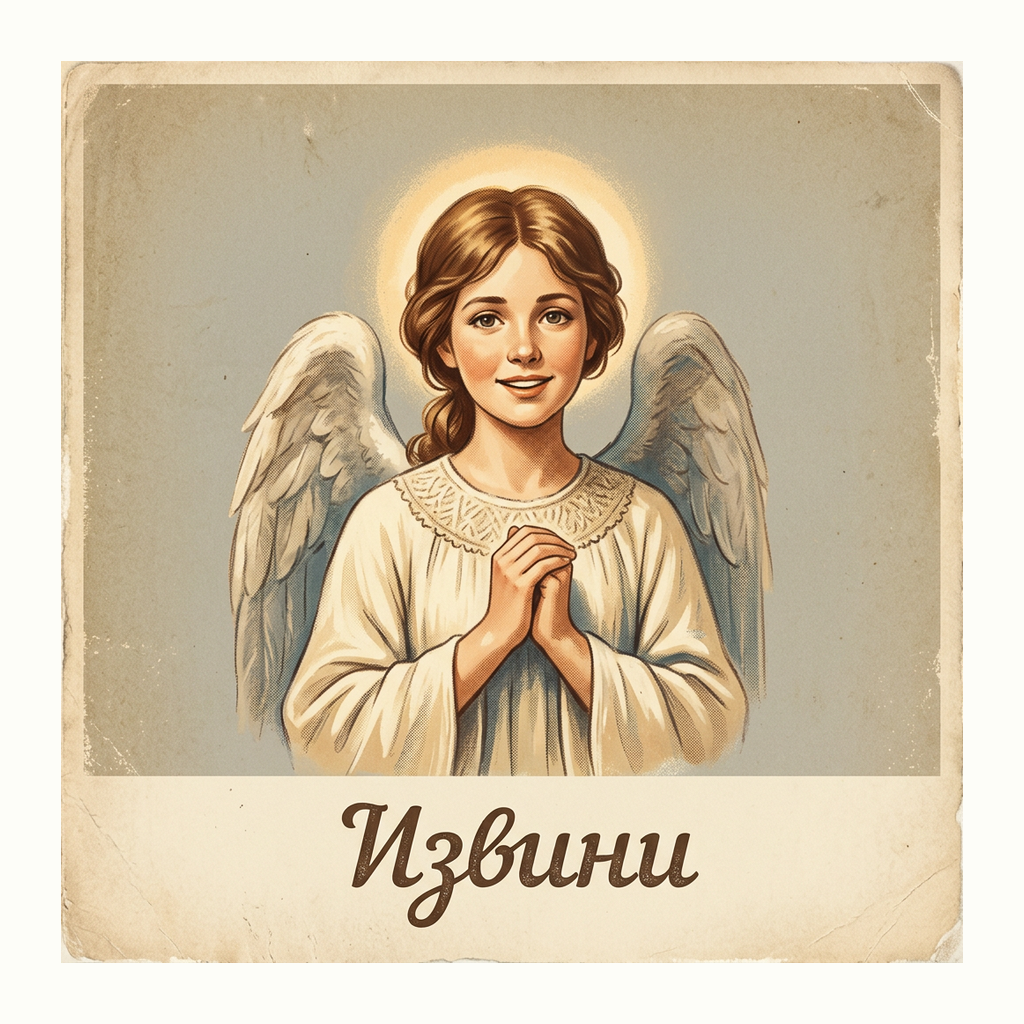Открытки: Извинение — Ретро