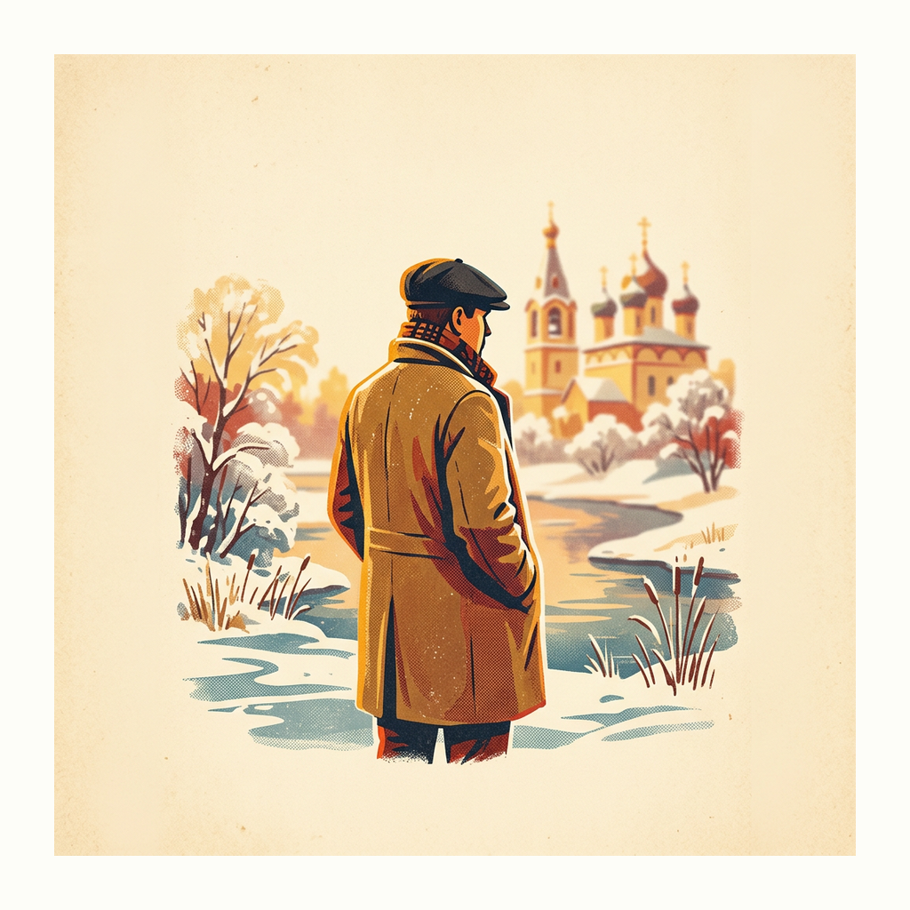 Открытки: Крещение Господне — Ретро