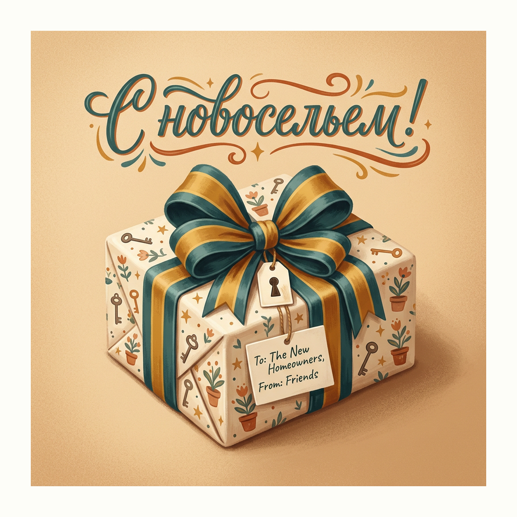 Открытки: Новоселье — Ретро