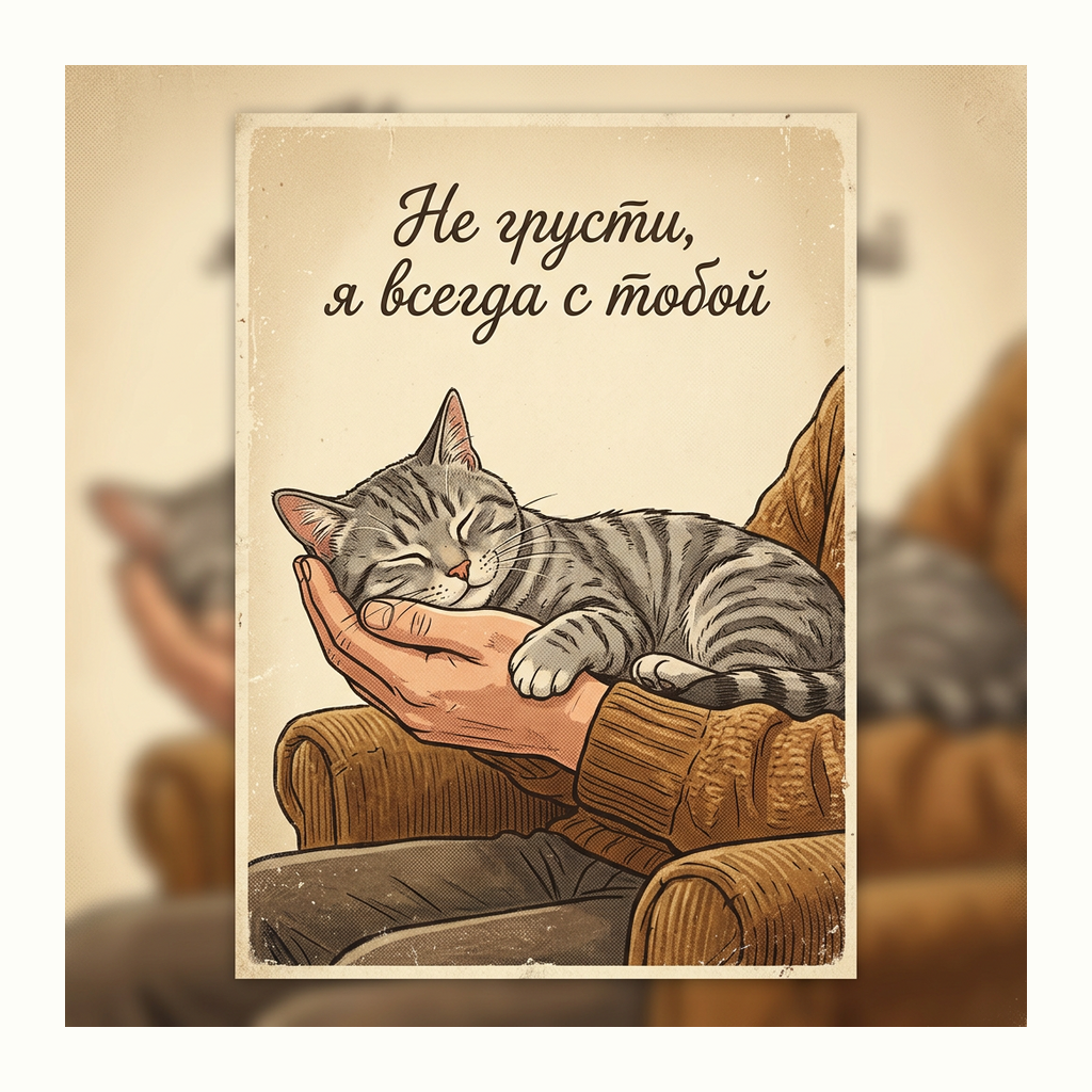 Открытки: Поддержка в трудный момент — Ретро