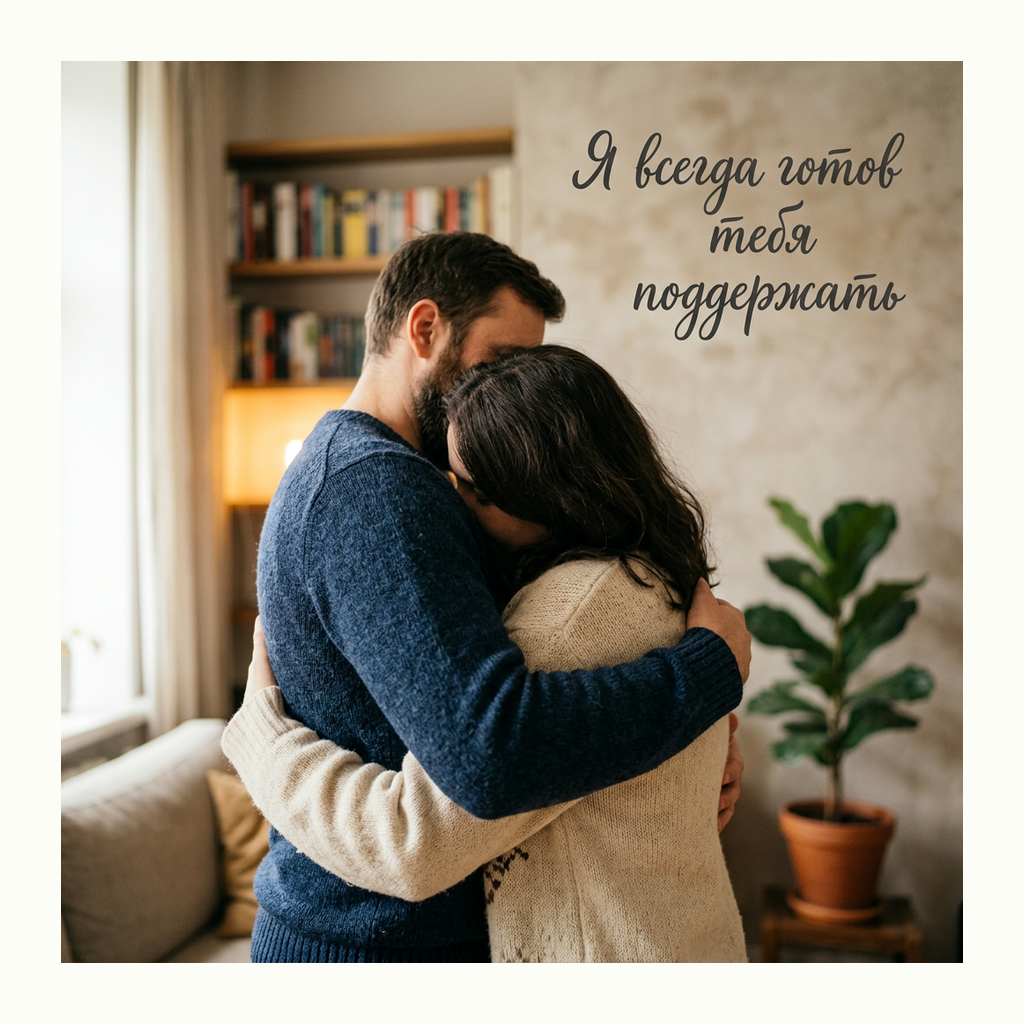 Открытки: Поддержка в трудный момент — Фотореализм
