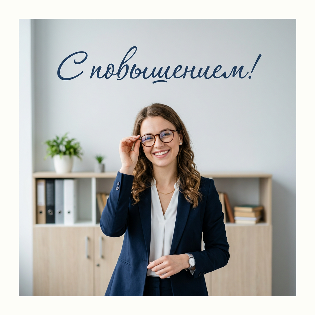 Открытки: Повышение / новая работа — Фотореализм