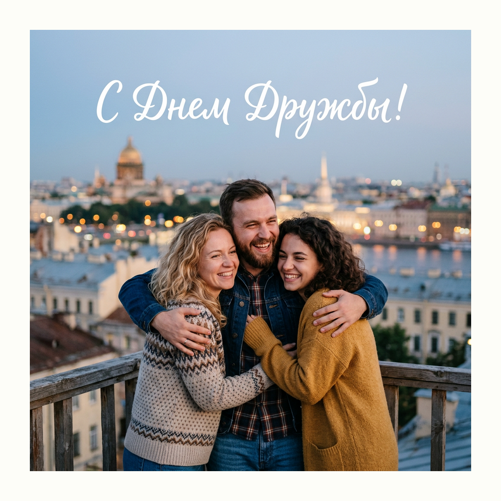 Открытки: Международный день дружбы — Фотореализм