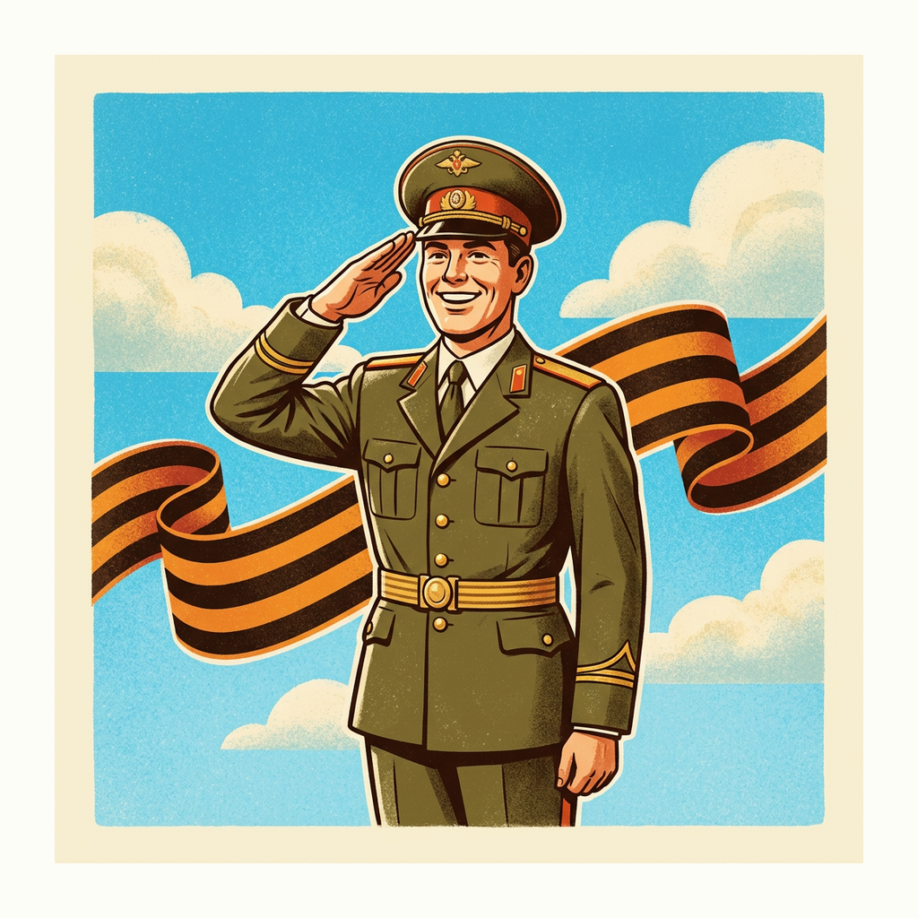Открытки: 23 февраля — Ретро