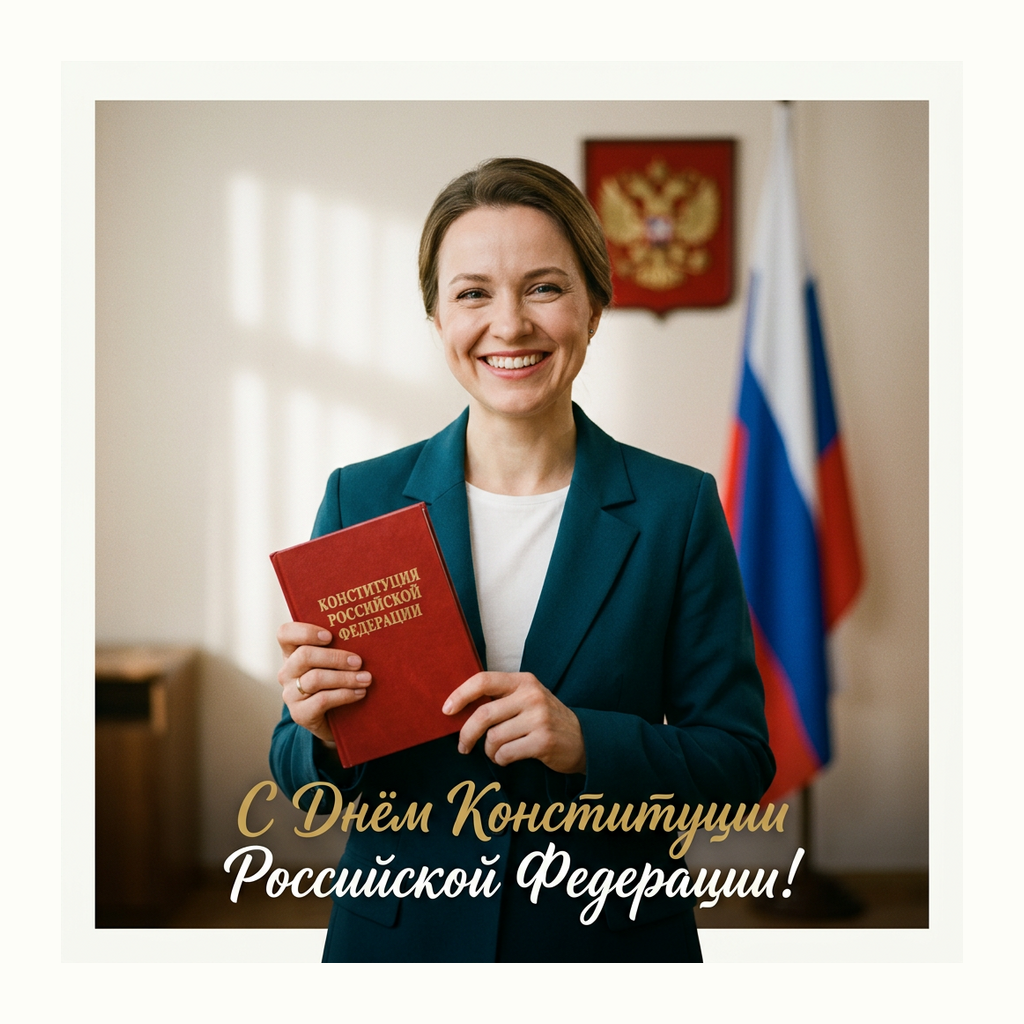 Открытки: День Конституции Российской Федерации — Фотореализм