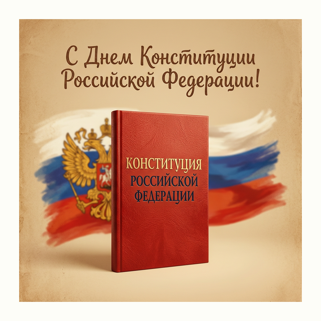 Открытки: День Конституции Российской Федерации — Ретро