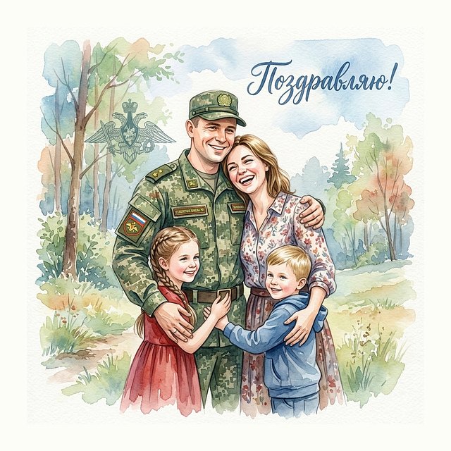 День Сухопутных войск — Акварель